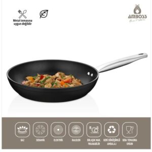 مقلاة AMBOSS دارك بان غير لاصقة - 30 × 5.8 سم