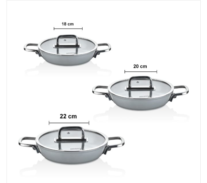 طقم أواني Sera Nova سيرا ميك ، 6 قطع - رمادي - الصورة 2