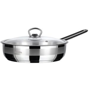 مقلاة AMBOSS SAPHIR المصنوعة من - الاينوكس - الفولاد المقاوم للصدأ 18/10 CR/Ni مع غطاء 22 × 6 سم