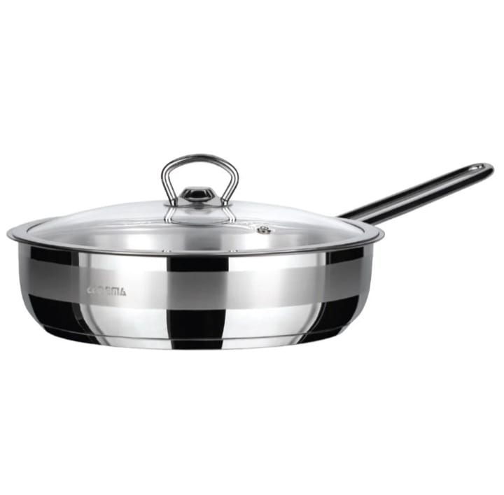 مقلاة AMBOSS SAPHIR المصنوعة من - الاينوكس - الفولاد المقاوم للصدأ 18/10 CR/Ni مع غطاء 22 × 6 سم